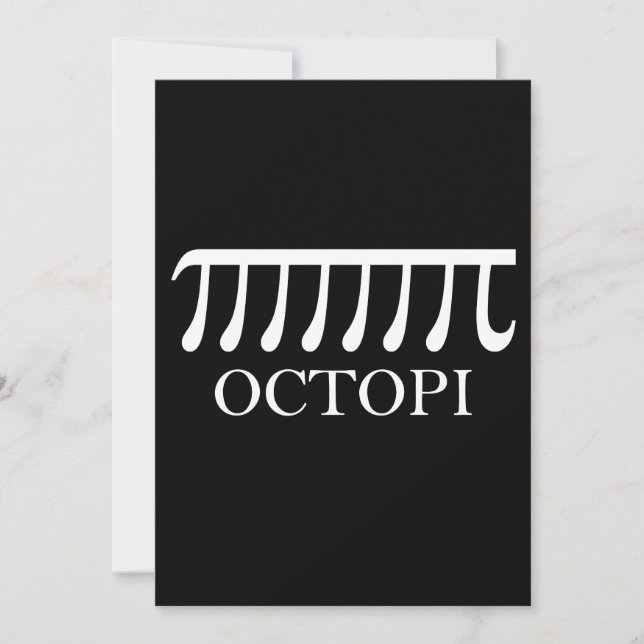 Octopi -おもしろい Pi Octopus Math (正面)