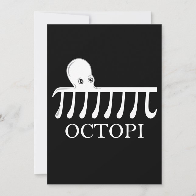 Octopi -おもしろい Pi Octopus Math (正面)