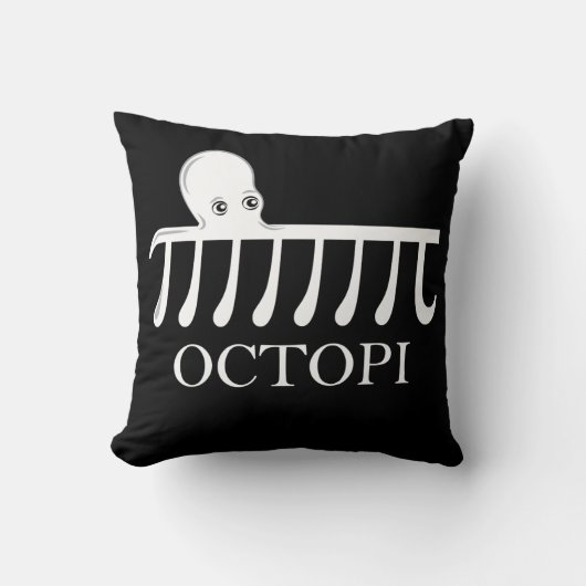 Octopi -おもしろい Pi Octopus Math クッション (正面)