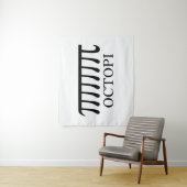 Octopi -おもしろい Pi Octopus Math タペストリー (インサイチュ)