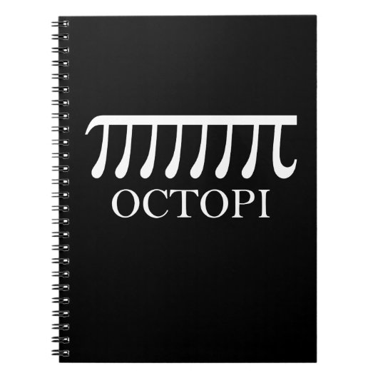 Octopi -おもしろい Pi Octopus Math ノートブック (正面)