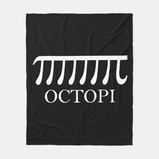 Octopi -おもしろい Pi Octopus Math フリースブランケット (正面)