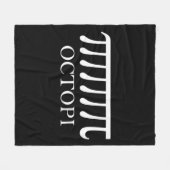 Octopi -おもしろい Pi Octopus Math フリースブランケット (正面(横))