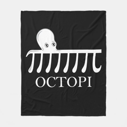 Octopi -おもしろい Pi Octopus Math フリースブランケット (正面)
