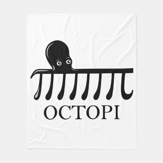 Octopi -おもしろい Pi Octopus Math フリースブランケット (正面)