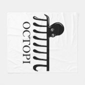 Octopi -おもしろい Pi Octopus Math フリースブランケット (正面(横))