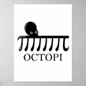 Octopi -おもしろい Pi Octopus Math ポスター (正面)