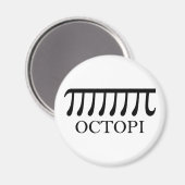 Octopi -おもしろい Pi Octopus Math マグネット (正面/裏面)
