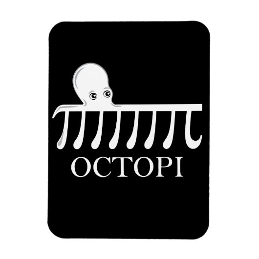 Octopi -おもしろい Pi Octopus Math マグネット (縦)