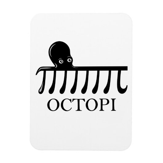 Octopi -おもしろい Pi Octopus Math マグネット (縦)
