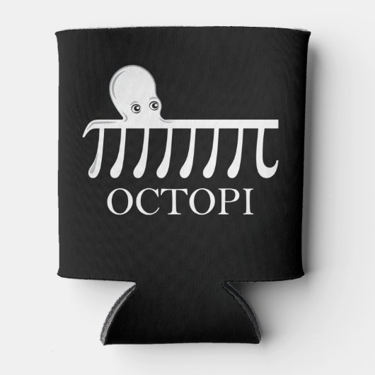 Octopi -おもしろい Pi Octopus Math 缶クーラー (正面)