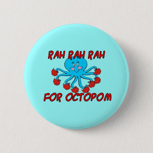 Octopomのための応援 缶バッジ (正面)