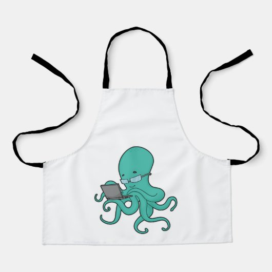 Octopusノートパソコン エプロン (正面)