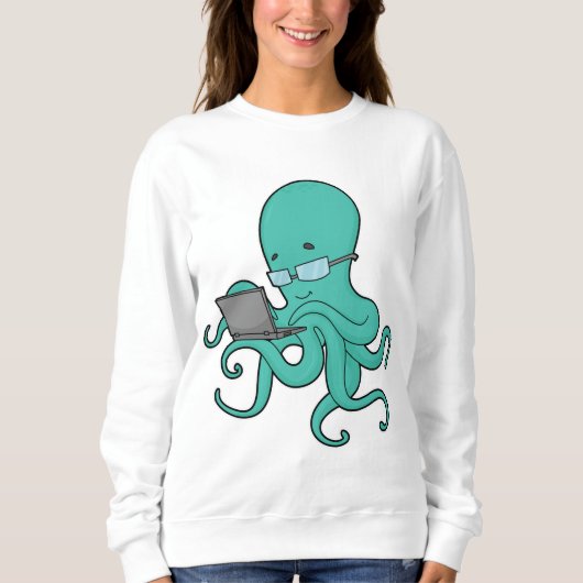 Octopusノートパソコン スウェットシャツ (正面)
