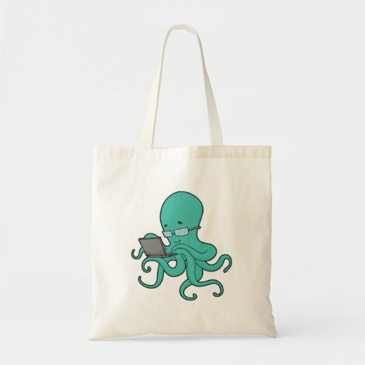 Octopusノートパソコン トートバッグ (正面)