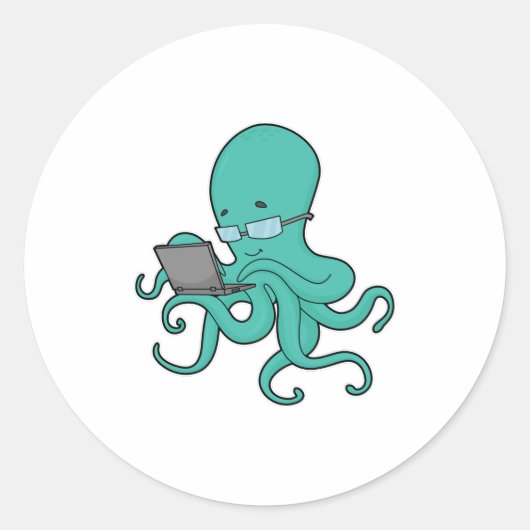 Octopusノートパソコン ラウンドシール (正面)