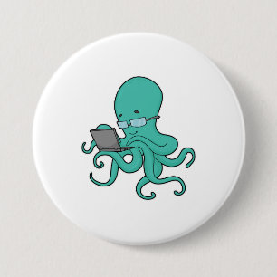 Octopusノートパソコン 缶バッジ