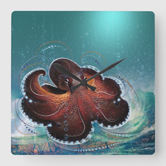 OCTOPUS – 壁時計 (正面)