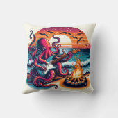 Octopus 遊's Guitar byビーチCampfire at Sunset クッション (裏面)