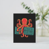 Octopus Analog 日本の Synthキーボードシンセサイザ ポストカード (スタンド正面)