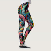 Octopus arms Leggings tout-imprimé レギンス (右)