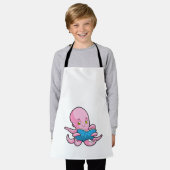 Octopus at 読's a book エプロン (着用した状態)