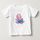 Octopus at 読's a book ベビーTシャツ (正面)
