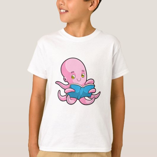 Octopus at 読's a book tシャツ (正面)