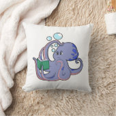 Octopus at 読's with Book クッション (ブランケット)