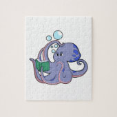 Octopus at 読's with Book ジグソーパズル (縦)