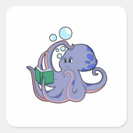 Octopus at 読's with Book スクエアシール