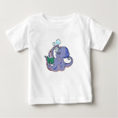 Octopus at 読's with Book ベビーTシャツ (正面)