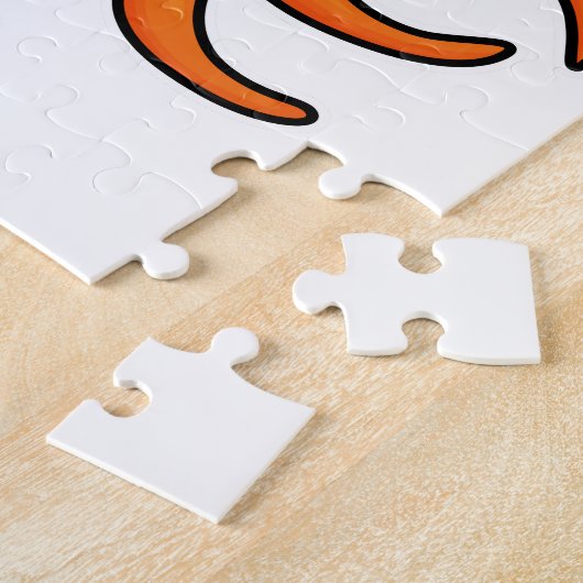 Octopus at Music with Headphone ジグソーパズル (側面)