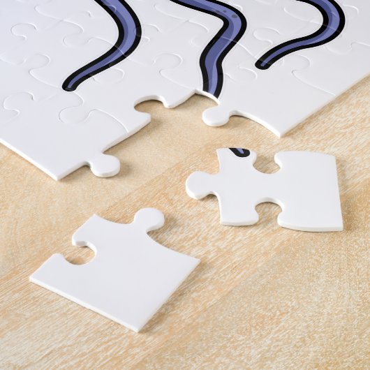 Octopus at Music with Headphone ジグソーパズル (側面)