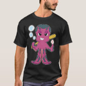Octopus Baseball Baseball bat Sports Tシャツ (正面)