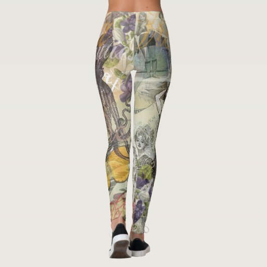 Octopus Beach Vacation Victorian Gothic Fun レギンス (裏面)