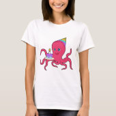 Octopus Birthday Cake Tシャツ (正面)