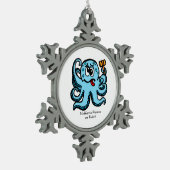 Octopus Bonk, MeWarriorWoman on Twitch スノーフレークピューターオーナメント (左)