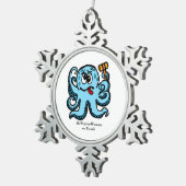 Octopus Bonk, MeWarriorWoman on Twitch スノーフレークピューターオーナメント (右)