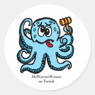 Octopus Bonk, MeWarriorWoman on Twitch ラウンドシール