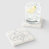 Octopus Bubble Drift ストーンコースター (横)