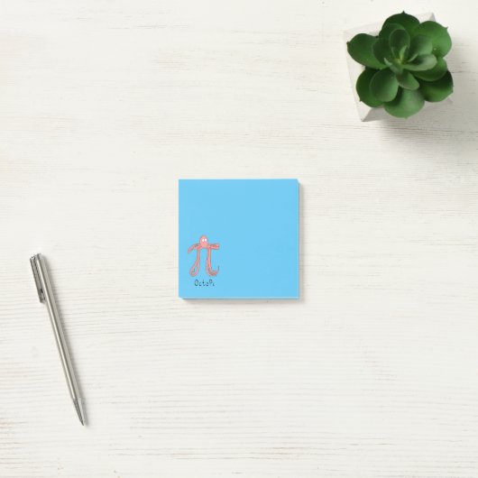 Octopus Cute Math Pi Day Post-It Notes ポストイット (オフィス)