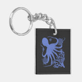 Octopus (dark background) キーホルダー (正面左)