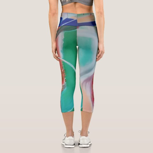 Octopus Finds A Hat High Waisted Capris カプリレギンス (裏面)