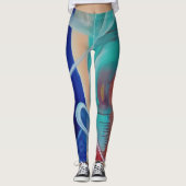 Octopus Finds A Hat Leggings レギンス (正面)