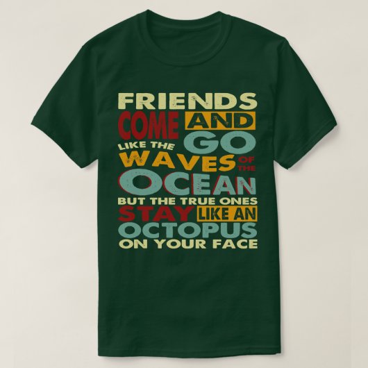 Octopus Friends Tシャツ (デザイン正面)