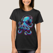 Octopus Gaming Animal Video Games Funny Octopus Tシャツ (正面)