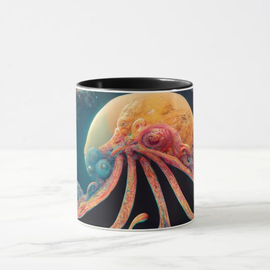 Octopus in space and time マグカップ (中央)