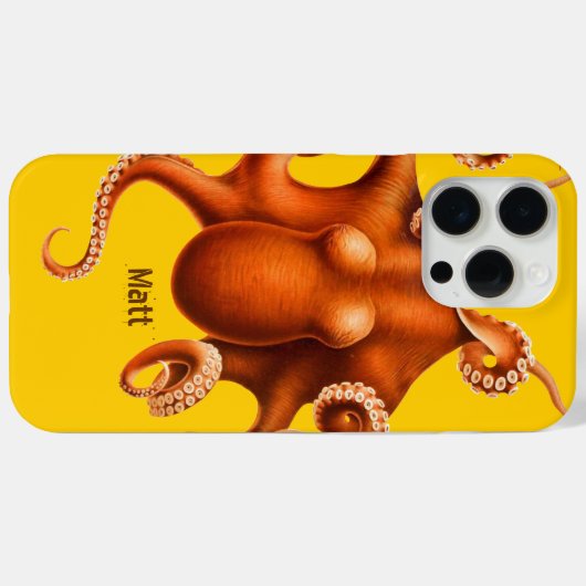 Octopus iPhoneケース Case-Mate iPhoneケース (裏面 (横))