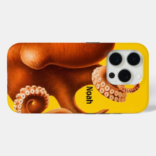 Octopus iPhoneケース Case-Mate iPhoneケース (裏面 (横))